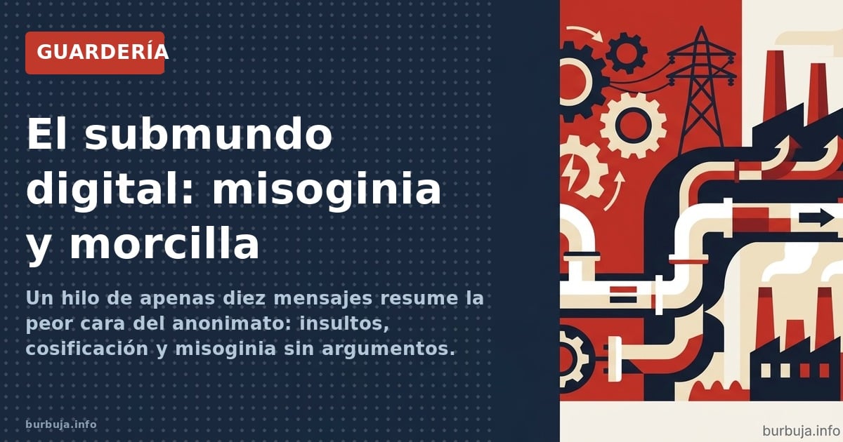 Un hilo de apenas diez mensajes resume la peor cara del anonimato: insultos, cosificación y misoginia sin argumentos. ¿Qué di