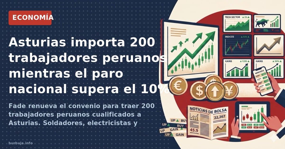 Fade renueva el convenio para traer 200 trabajadores peruanos cualificados a Asturias. Soldadores, electricistas y técnicos q