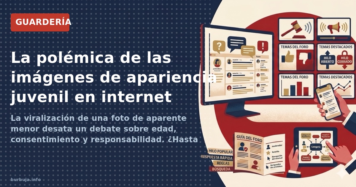 La viralización de una foto de aparente menor desata un debate sobre edad, consentimiento y responsabilidad. ¿Hasta dónde lle