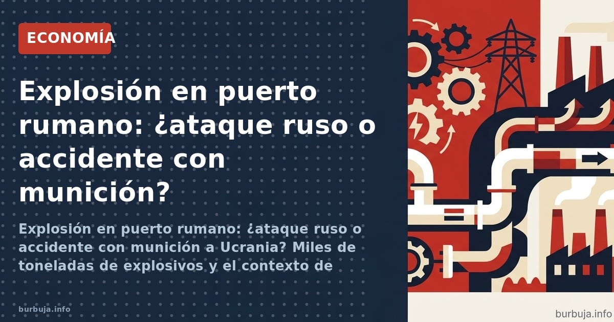 Explosión en puerto de Constanza: no fue un ataque ruso, sino un dron ucraniano. El incidente reabre dudas sobre logística mi