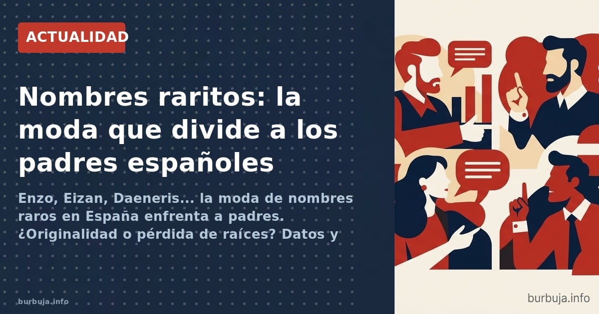 La elección del nombre del bebé revela la fractura social en España: Enzo e Izan vs Rodrigo y Santiago. ¿Moda pasajera o seña