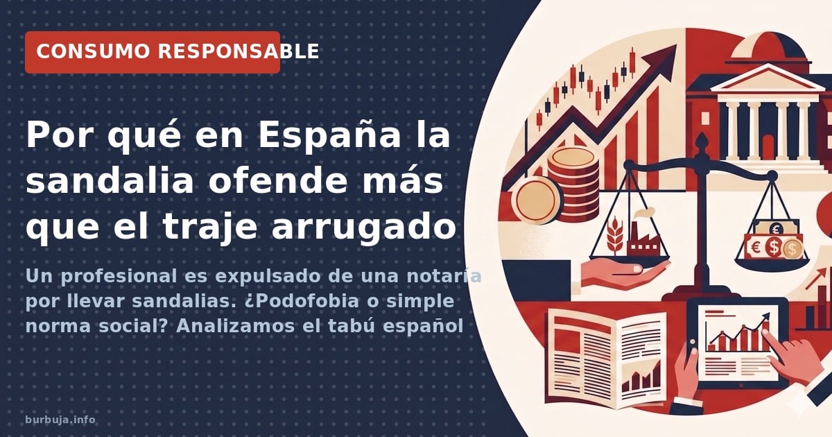 Un hombre tuvo que comprar zuecos por 4€ en Aldi para entrar a una notaría en Madrid con 40 grados. El incidente destapa la p