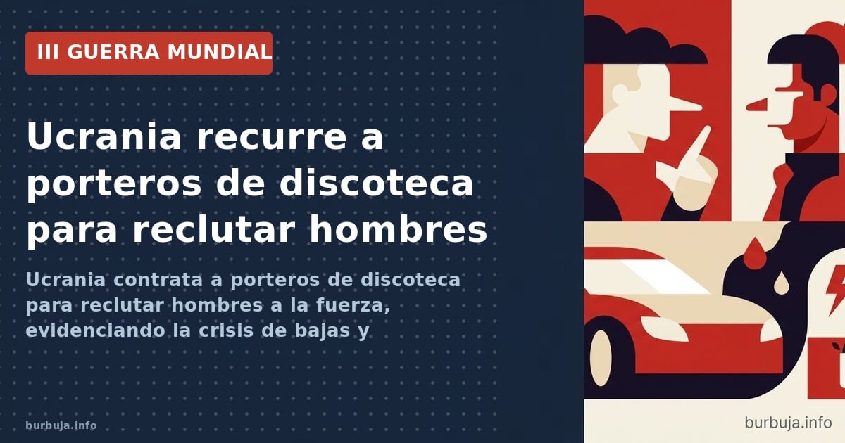 Así recluta Ucrania: bouncers por las ventanas
