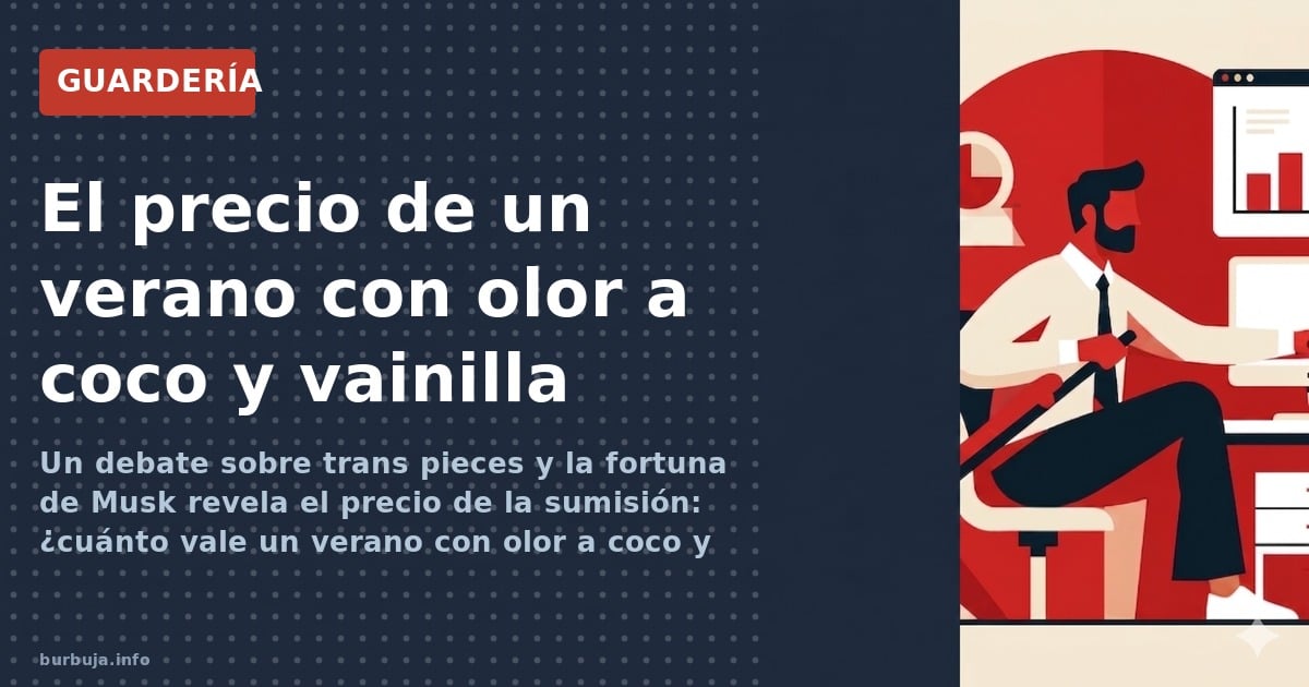 Un debate sobre trans pieces y la fortuna de Musk revela el precio de la sumisión: ¿cuánto vale un verano con olor a coco y v