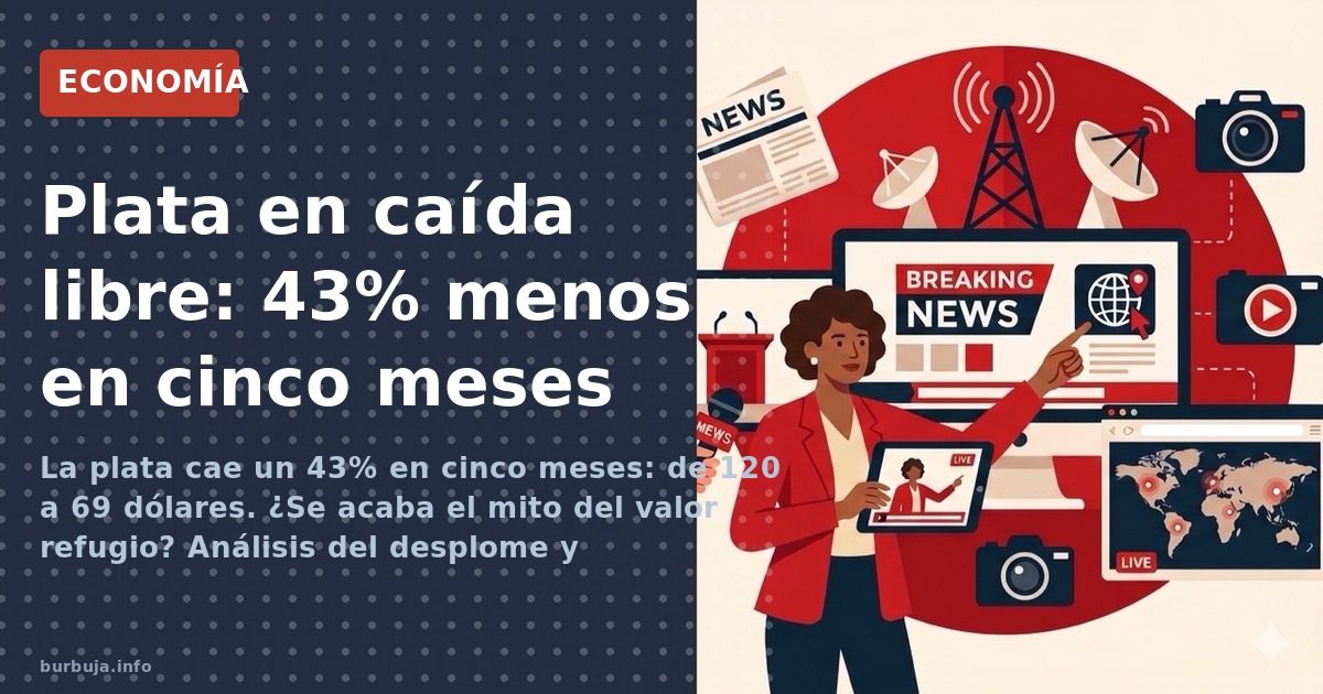 Plata cae 53%: ¿refugio o trampa?