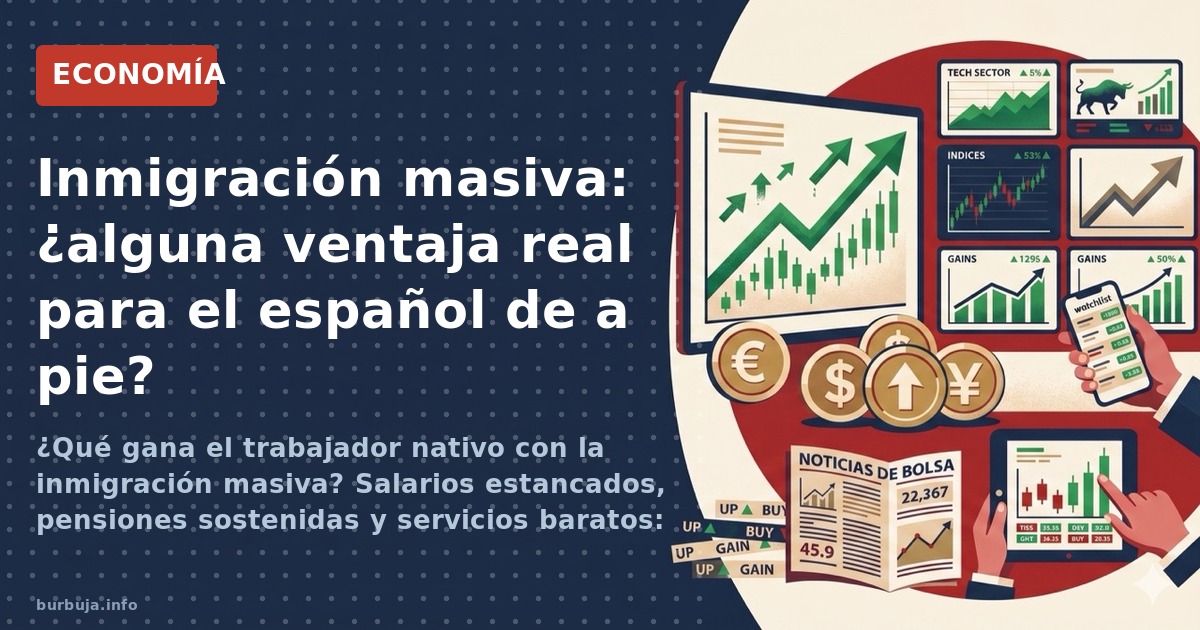 La inmigración masiva tiene ventajas, pero rara vez benefician al trabajador autóctono. Análisis de quién gana y quién pierde