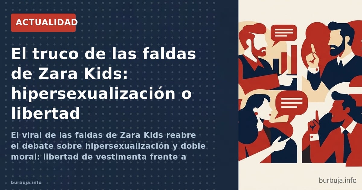El truco viral de comprar faldas en Zara Kids para lograr un look más corto desata un debate sobre hipersexualización, doble 