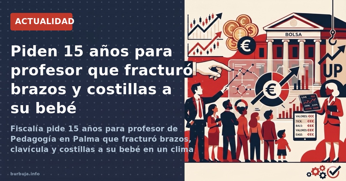 Fiscalía pide 15 años para profesor de Pedagogía en Palma que fracturó brazos, clavícula y costillas a su bebé en un clima de