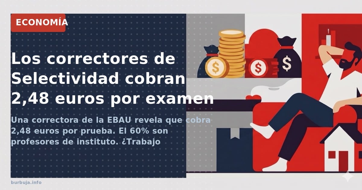 Una correctora revela que cobra 2,48€ por examen de Selectividad. El debate sobre si es una miseria o un buen salario por hor