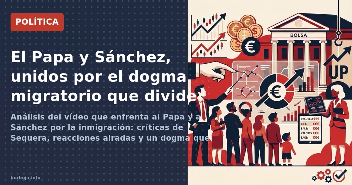 Análisis del vídeo que enfrenta al Papa y a Sánchez por la inmigración: críticas de Sequera, reacciones airadas y un dogma qu