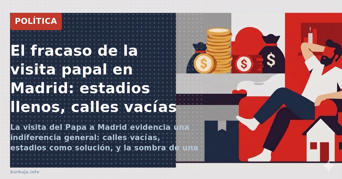 La visita de León XIV a Madrid costó hasta 25 millones en patrocinios, pero las calles estaban vacías. Comparación con 2003 y