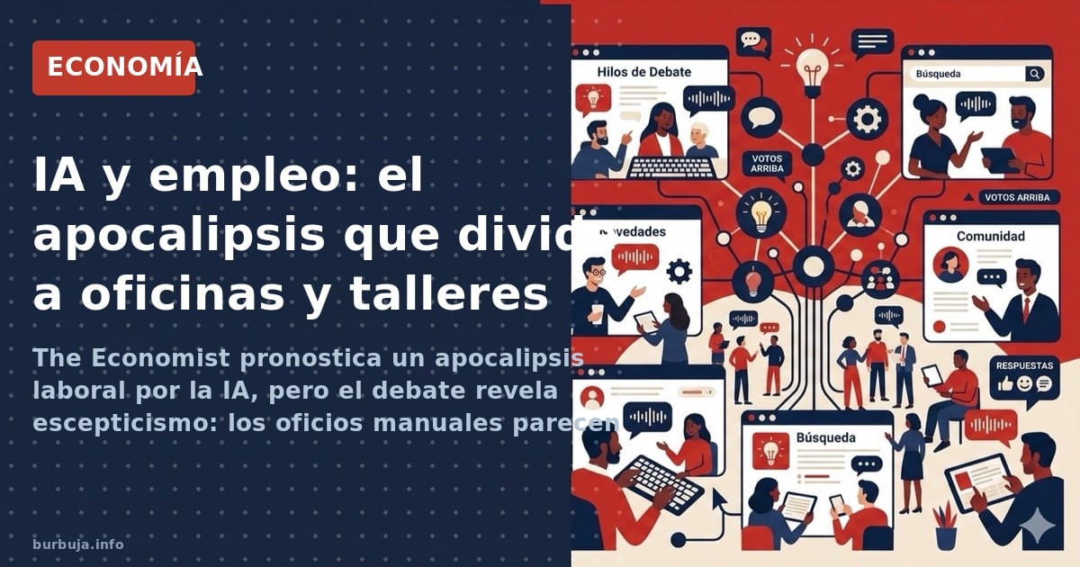 The Economist pronostica un apocalipsis laboral por la IA, pero los datos de costes y la resistencia empresarial cuentan otra