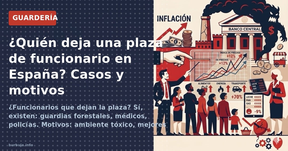 ¿Funcionarios que dejan la plaza? Sí, existen: guardias forestales, médicos, policías. Motivos: ambiente tóxico, mejores ingr