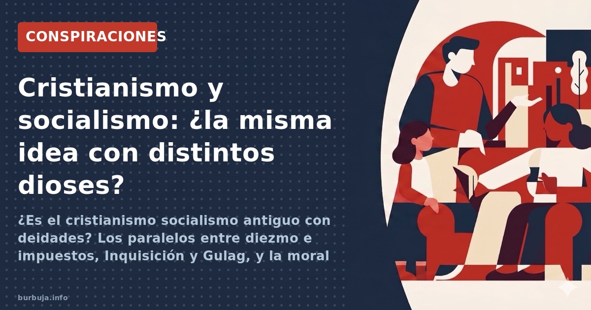 ¿Es el cristianismo socialismo antiguo con deidades? Los paralelos entre diezmo e impuestos, Inquisición y Gulag, y la moral 