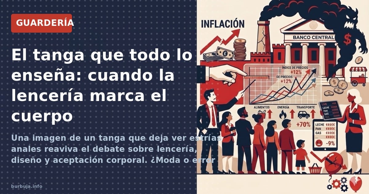 Una imagen de un tanga que deja ver estrías anales reaviva el debate sobre lencería, diseño y aceptación corporal. ¿Moda o er