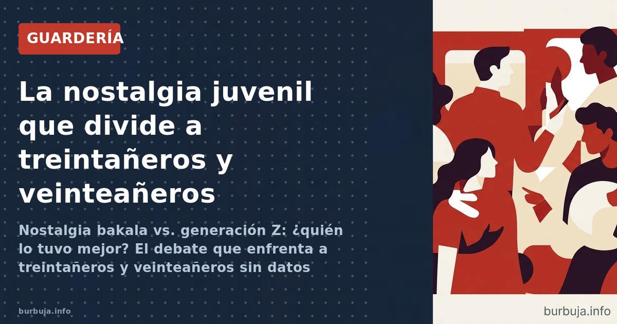 Nostalgia bakala vs. generación Z: ¿quién lo tuvo mejor? El debate que enfrenta a treintañeros y veinteañeros sin datos objet