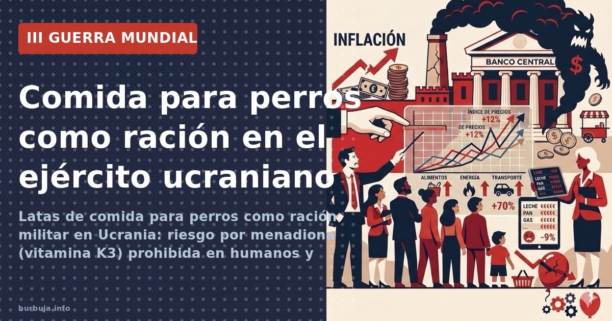 Comida para perros como ración en el ejército ucraniano