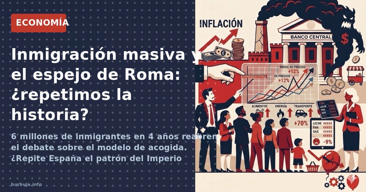 6 millones de inmigrantes en 4 años reabren el debate sobre el modelo de acogida. ¿Repite España el patrón del Imperio Romano