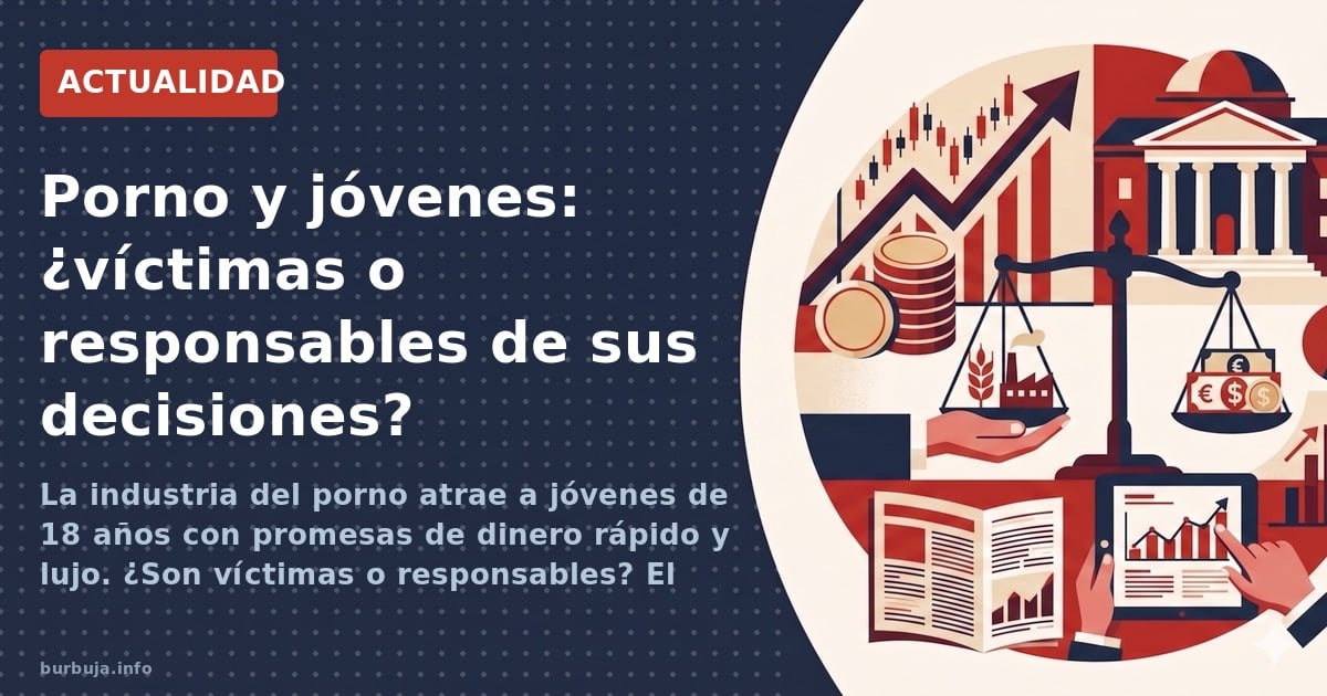 La industria del porno atrae a jóvenes de 18 años con promesas de dinero rápido y lujo. ¿Son víctimas o responsables? El deba