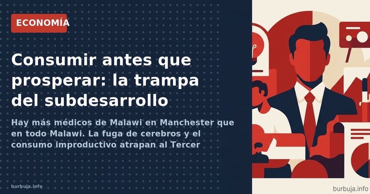 Ilustración editorial de un puerto industrial vacío con grúas inmóviles y siluetas de contenedores bajo un cielo oscuro