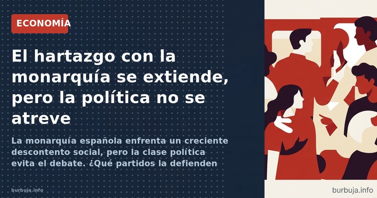 La monarquía española enfrenta un creciente descontento social, pero la clase política evita el debate. ¿Qué partidos la defi