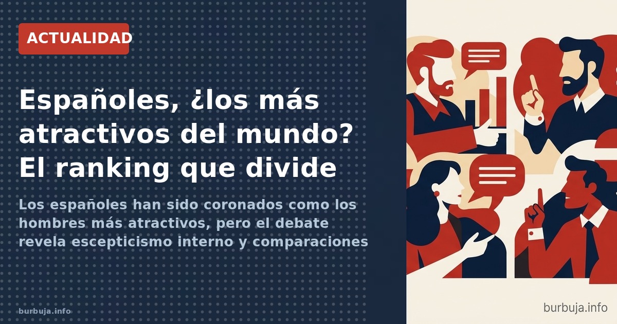 Los españoles han sido coronados como los hombres más atractivos, pero el debate revela escepticismo interno y comparaciones 