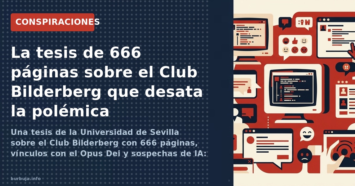 Una tesis de la Universidad de Sevilla sobre el Club Bilderberg con 666 páginas, vínculos con el Opus Dei y sospechas de IA: 