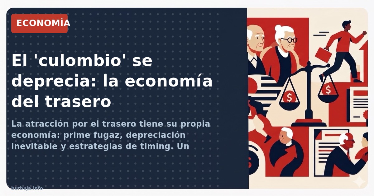 La atracción por el trasero tiene su propia economía: prime fugaz, depreciación inevitable y estrategias de timing. Un anális