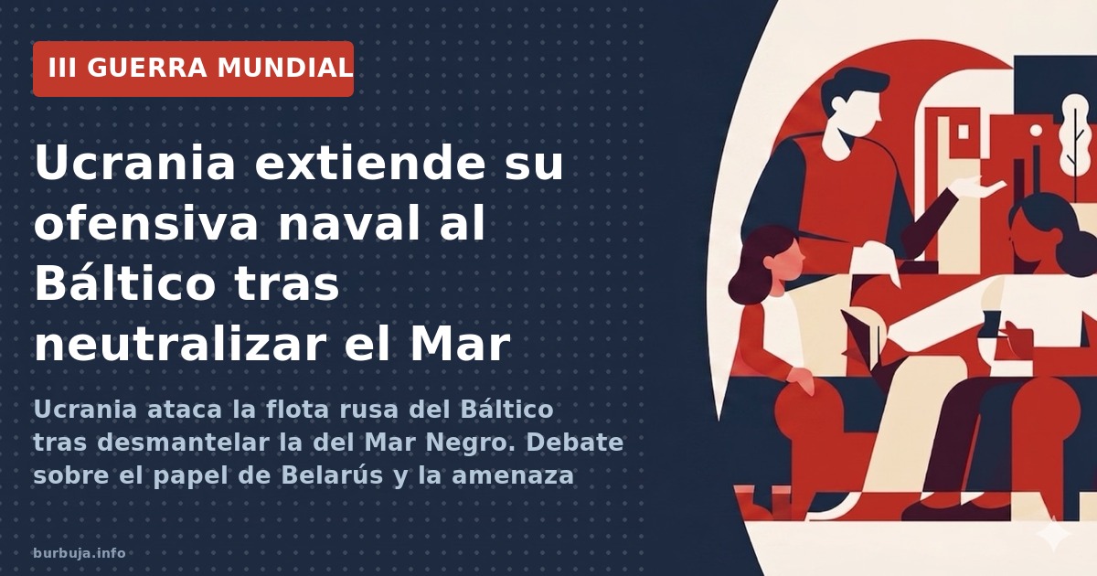 Ucrania ataca la flota rusa del Báltico tras desmantelar la del Mar Negro. Debate sobre el papel de Belarús y la amenaza nucl