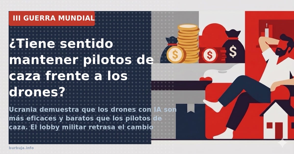 Ucrania demuestra que los drones con IA son más eficaces y baratos que los pilotos de caza. El lobby militar retrasa el cambi