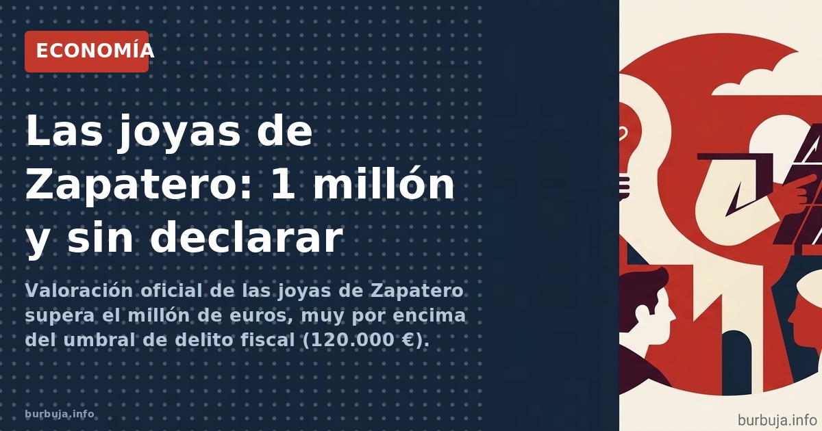 Las joyas halladas en el despacho de Zapatero en Ferraz superan el millón de euros. La UDEF investiga un posible delito fisca