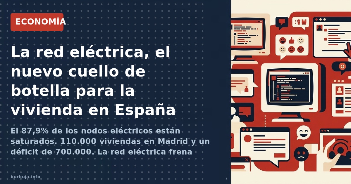 La red eléctrica, el nuevo cuello de botella para la vivienda en España