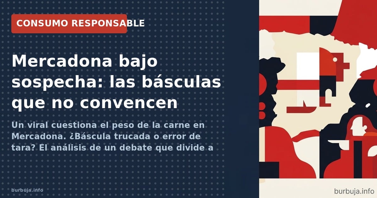 Un viral cuestiona el peso de la carne en Mercadona. ¿Báscula trucada o error de tara? El análisis de un debate que divide a 