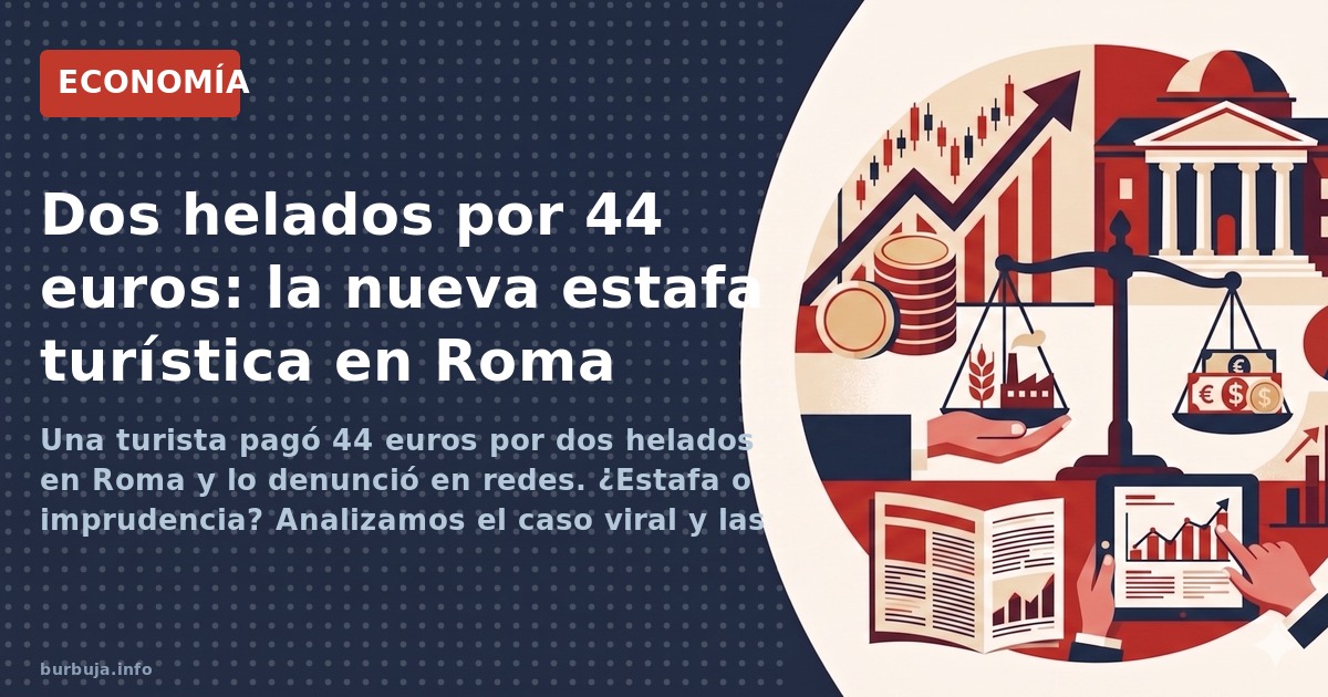 Una turista pagó 44 euros por dos helados en Roma y lo denunció en redes. ¿Estafa o imprudencia? Analizamos el caso viral y l