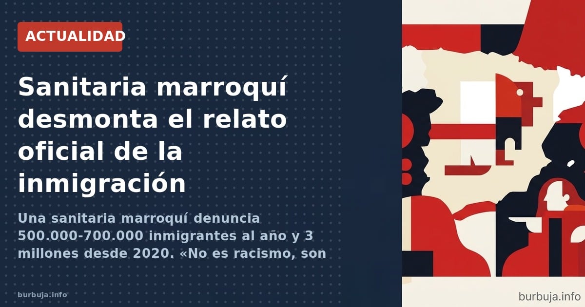 Una sanitaria marroquí denuncia 500.000-700.000 inmigrantes al año y 3 millones desde 2020. «No es racismo, son números»