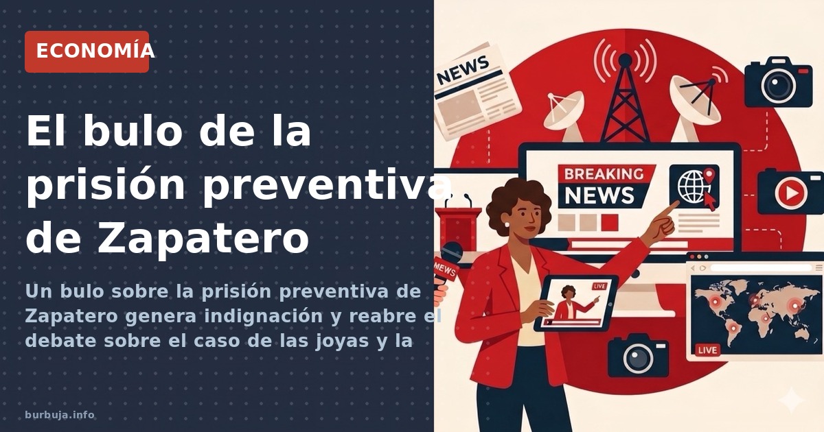 Un bulo sobre la prisión preventiva de Zapatero genera indignación y reabre el debate sobre el caso de las joyas y la impunid