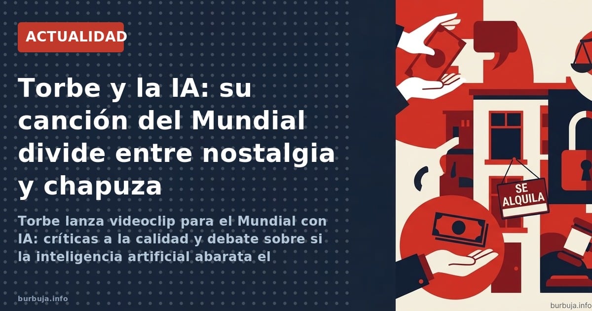 Torbe lanza videoclip para el Mundial con IA: críticas a la calidad y debate sobre si la inteligencia artificial abarata el c