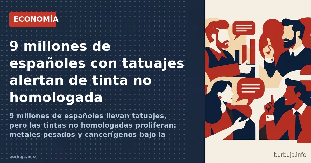 Más de 9 millones de españoles llevan tatuajes, pero la tinta no homologada abre un debate sanitario y económico con costes i