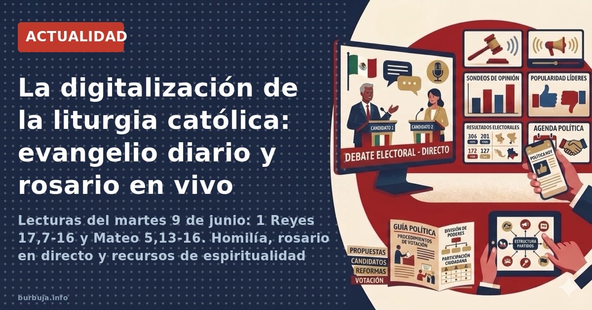 Lecturas del martes 9 de junio: 1 Reyes 17,7-16 y Mateo 5,13-16. Homilía, rosario en directo y recursos de espiritualidad cat