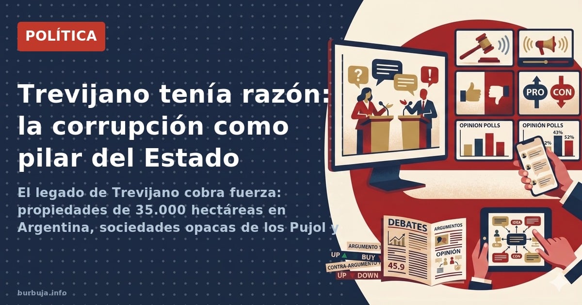 El legado de Trevijano cobra fuerza: propiedades de 35.000 hectáreas en Argentina, sociedades opacas de los Pujol y un sistem