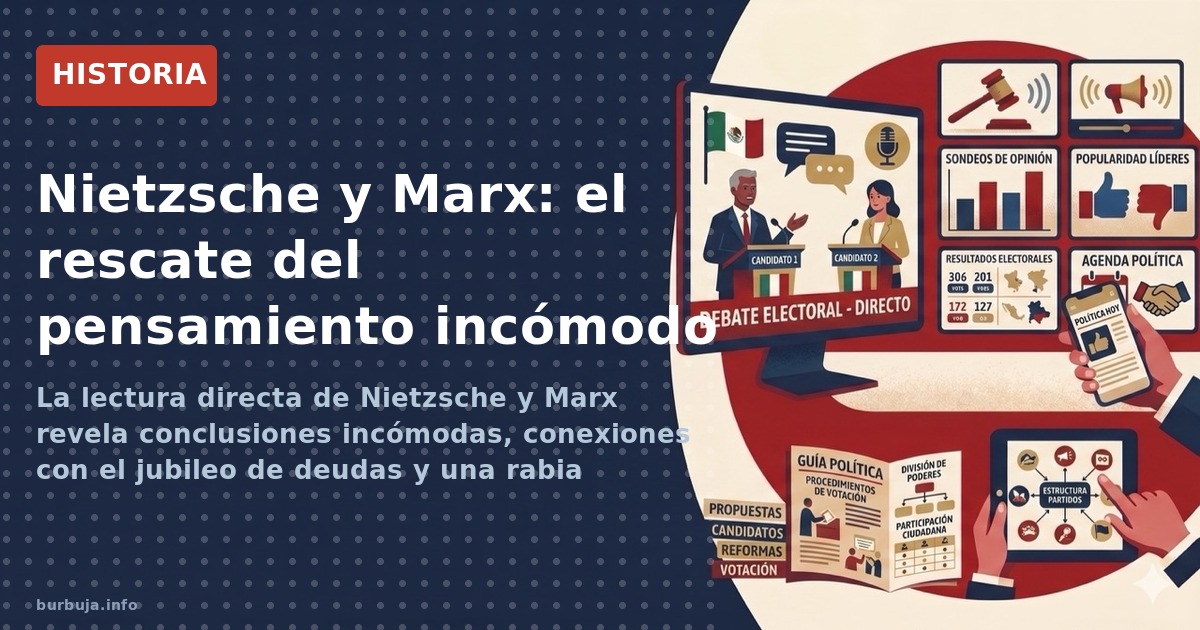 La lectura directa de Nietzsche y Marx revela conclusiones incómodas, conexiones con el jubileo de deudas y una rabia justifi
