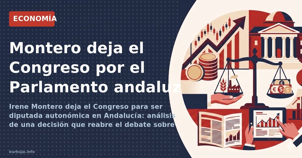 Irene Montero deja el Congreso para ser diputada autonómica en Andalucía: análisis de una decisión que reabre el debate sobre