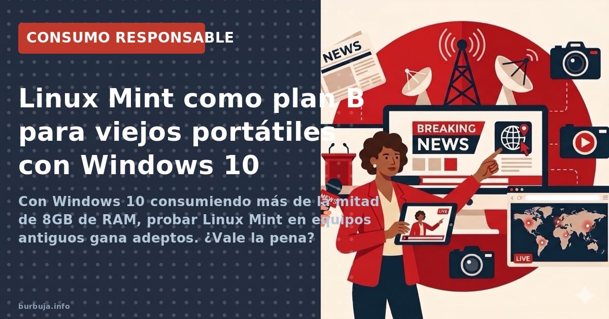 Con Windows 10 consumiendo más de la mitad de 8GB de RAM, probar Linux Mint en equipos antiguos gana adeptos. ¿Vale la pena? 