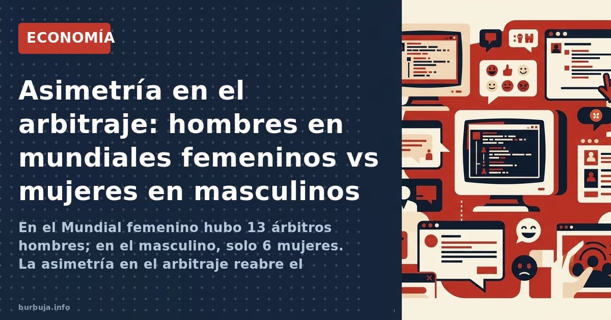 En el Mundial femenino hubo 13 árbitros hombres; en el masculino, solo 6 mujeres. La asimetría en el arbitraje reabre el deba
