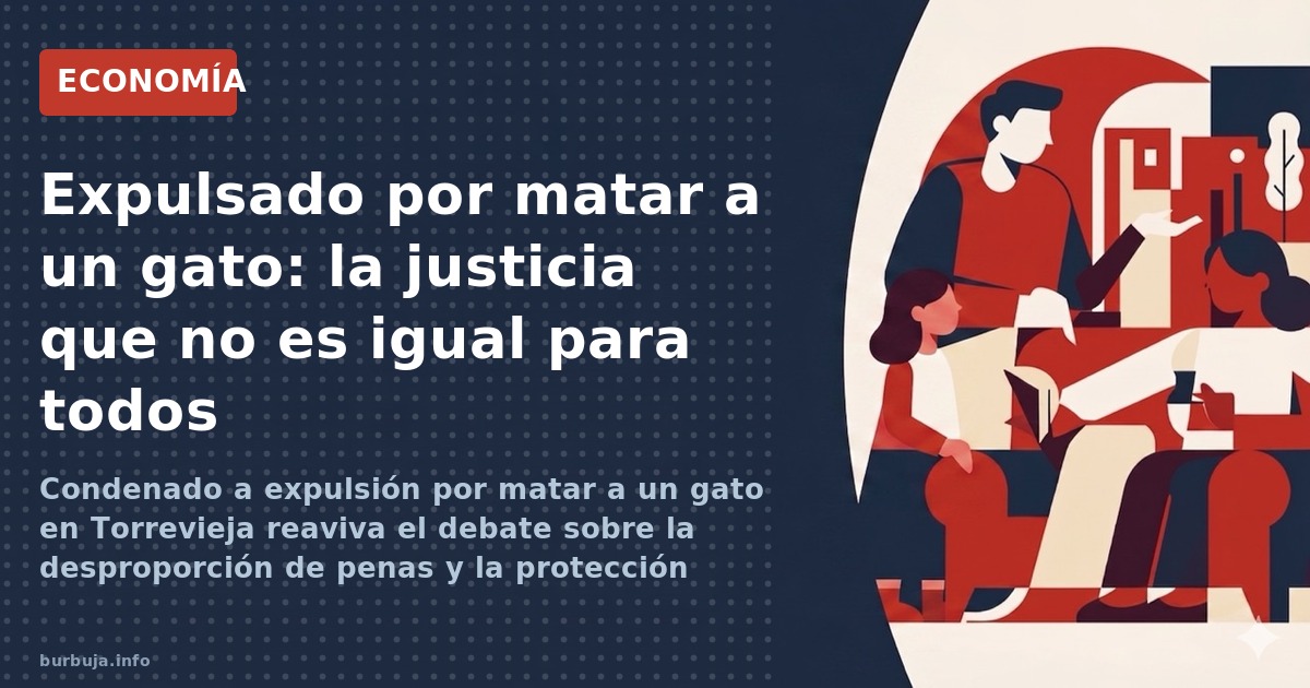 Condenado a expulsión por matar a un gato en Torrevieja reaviva el debate sobre la desproporción de penas y la protección des