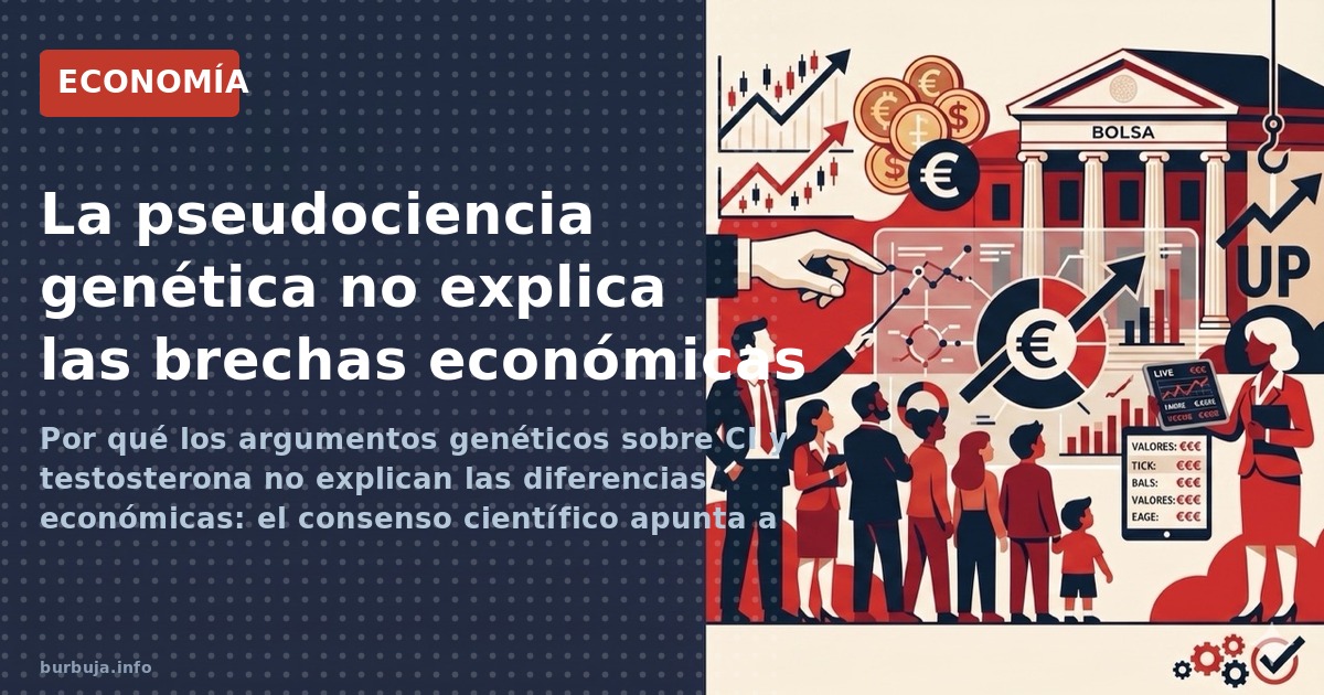 Por qué los argumentos genéticos sobre CI y testosterona no explican las diferencias económicas: el consenso científico apunt