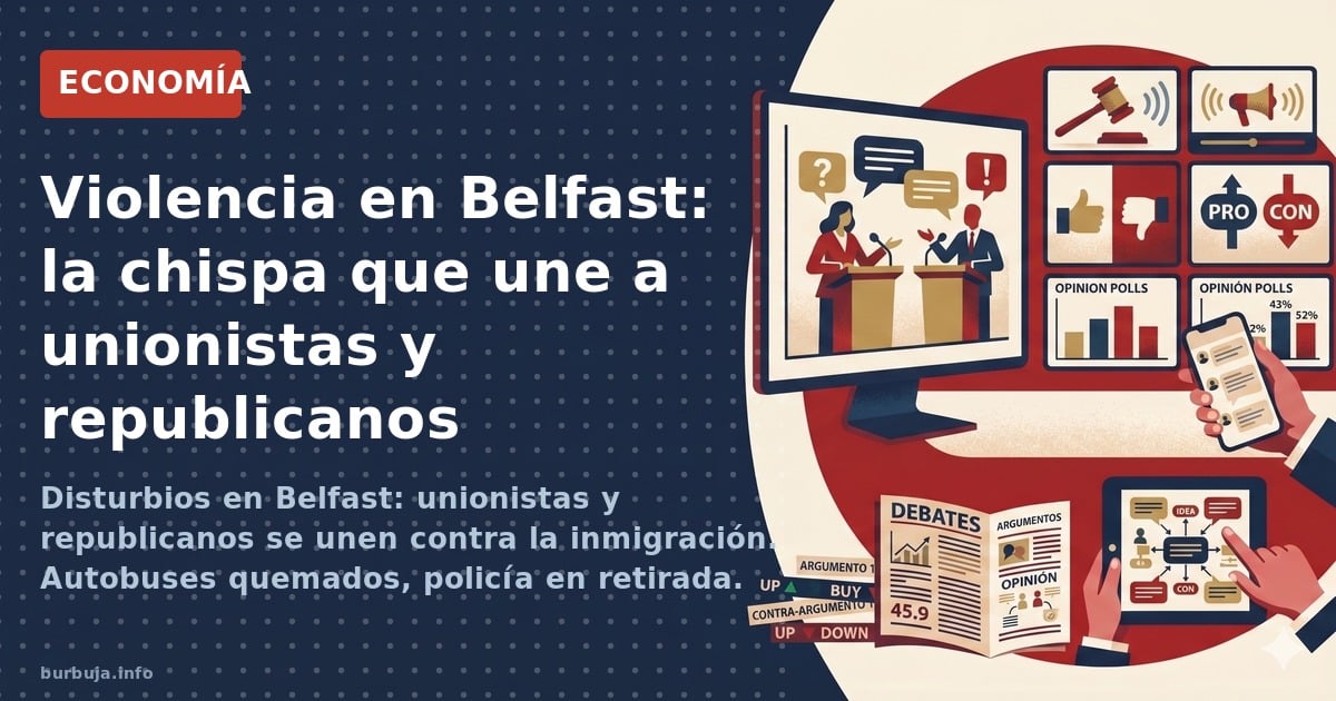 Disturbios raciales en Belfast: protestas contra inmigración, policía retirándose y la insólita unión de unionistas y republi