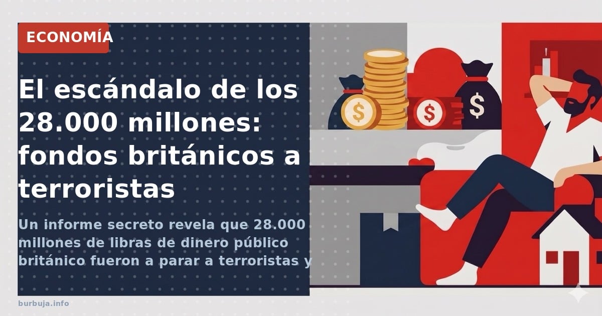 Un informe secreto revela que 28.000 millones de libras de dinero público británico fueron a parar a terroristas y Estados ho