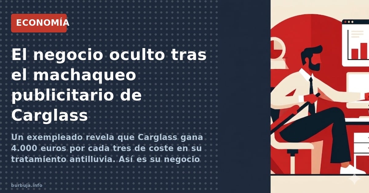 Un exempleado revela que Carglass gana 4.000 euros por cada tres de coste en su tratamiento antilluvia. Así es su negocio de 