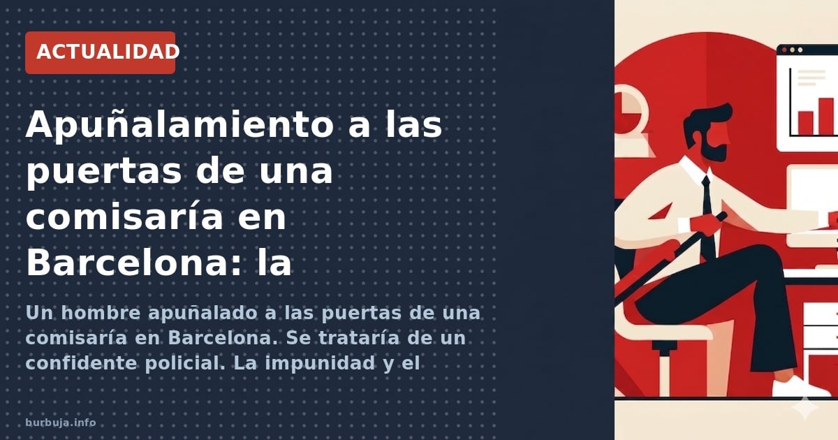 Asesinato a bocajarro frente a la policía en Barcelona